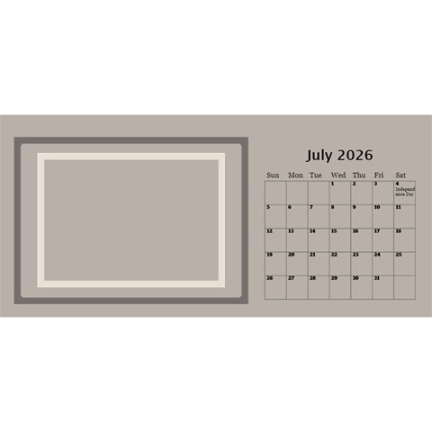 Coffee And Cream 2026 Desktop Calendar (11 Inch) By Deborah Jul 2026