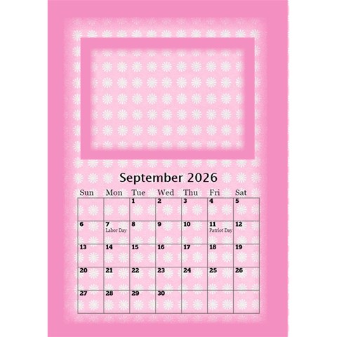Pink Princess Desktop Calendar 2026 By Deborah Sep 2026