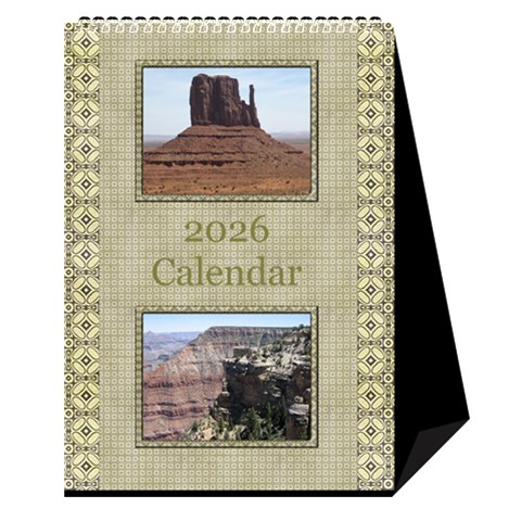 Tones Of Gold Desktop Calendar By Deborah Cover