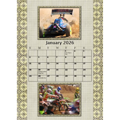 Tones Of Gold Desktop Calendar By Deborah Jan 2026