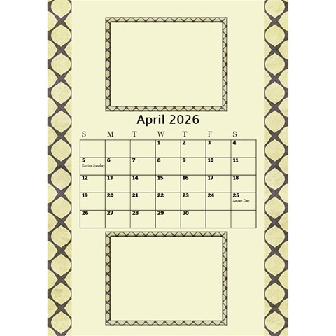 Tones Of Gold Desktop Calendar By Deborah Apr 2026