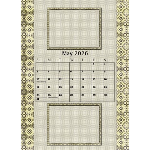 Tones Of Gold Desktop Calendar By Deborah May 2026