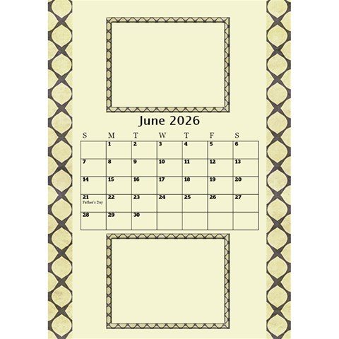 Tones Of Gold Desktop Calendar By Deborah Jun 2026