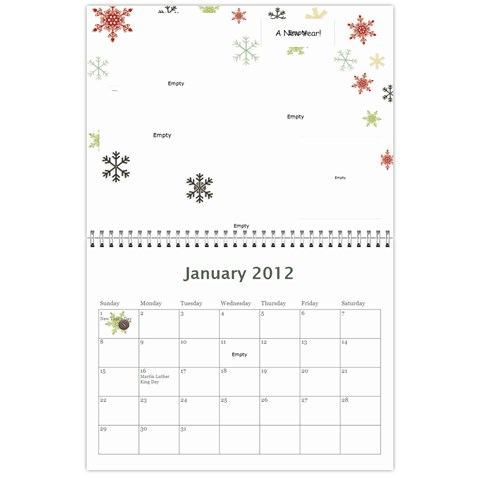 2012 Calendar 1 By Julia Jan 2012