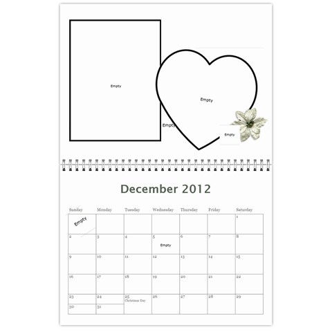 2012 Calendar 1 By Julia Dec 2012