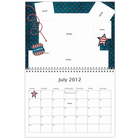 2012 Calendar 1 By Julia Jul 2012