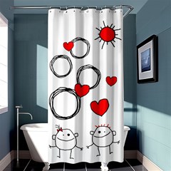 Garabatos Shower Curtain 01