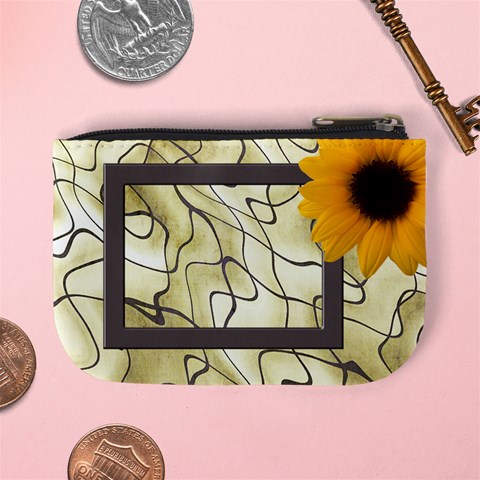 Sunflower Delight Mini Coin Purse By Deborah Back