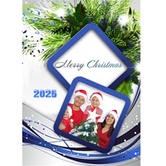Blue and Silver Christmas 2025 (5x7) card - Greeting Card 5 x 7 Blue and Silver Christmas 2025 (5x7) card - Greeting Card 5 x 7