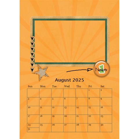 Desktop Calendar 6  X 8 5 : Cool Dude By Jennyl Aug 2025