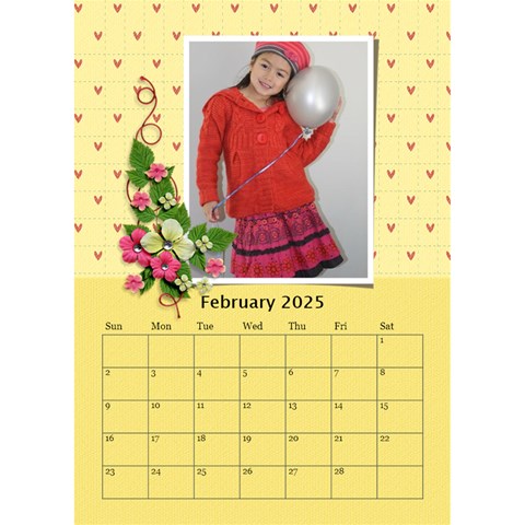 Desktop Calendar 6  X 8 5 : My Sweet Lil  Princess By Jennyl Feb 2025