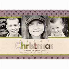 Purple/Pink Christmas Card - 5 x 7 Photo Cards Purple/Pink Christmas Card - 5 x 7 Photo Cards