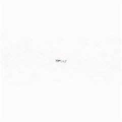 8x4 Photo Greeting Card Black Snowflakes
