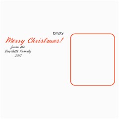 8x4 Photo Greeting Card Multi Greenery Bow
