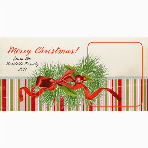 8x4 Photo Greeting Card Multi Greenery Bow By Laurrie 8 x4  Photo Card - 9