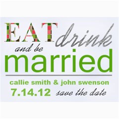 EatDrinkandbeMarried Card - 5 x 7 Photo Cards EatDrinkandbeMarried Card - 5 x 7 Photo Cards