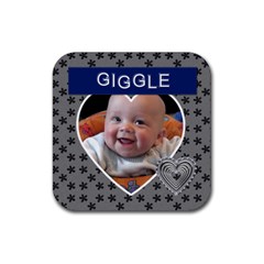 Giggle Square Coaster - Rubber Coaster (Square) Giggle Square Coaster - Rubber Coaster (Square)