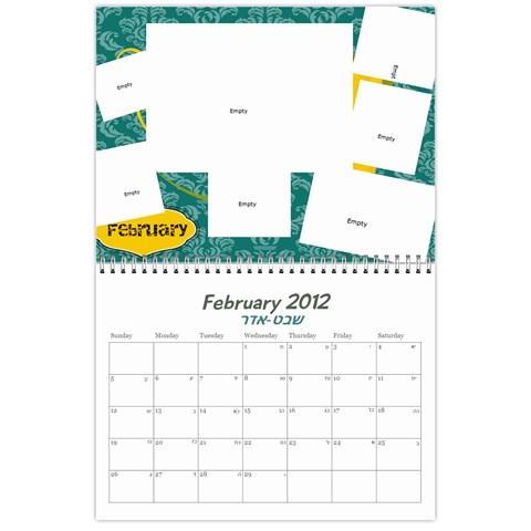 Calendar 2012 By Bryna Feb 2012