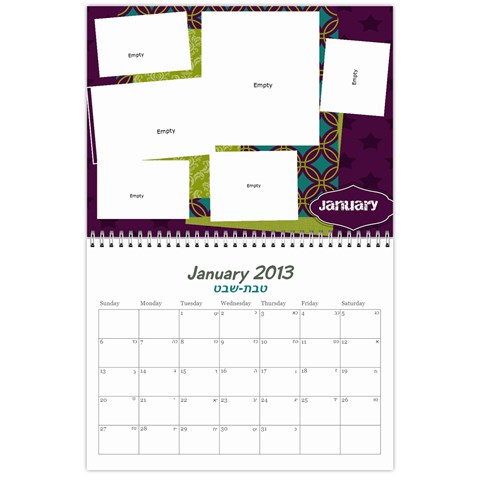 Calendar 2012 By Bryna Jan 2013