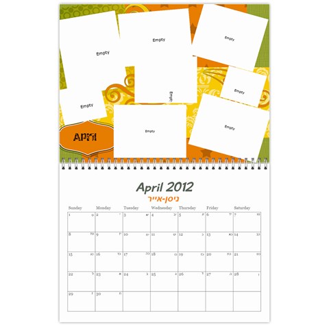 Calendar 2012 By Bryna Apr 2012