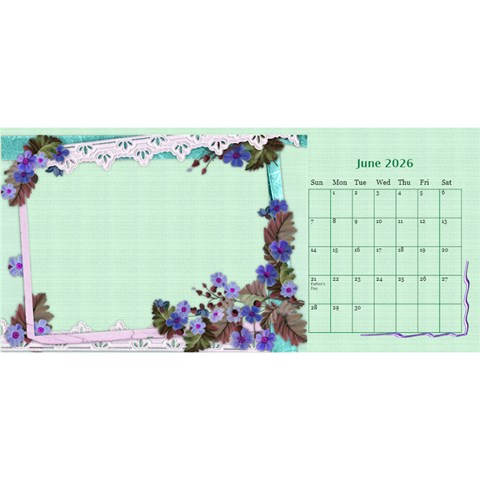 Little Flowers Desktop Calendar By Deborah Jun 2026