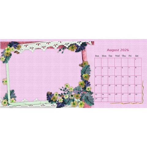 Little Flowers Desktop Calendar By Deborah Aug 2026
