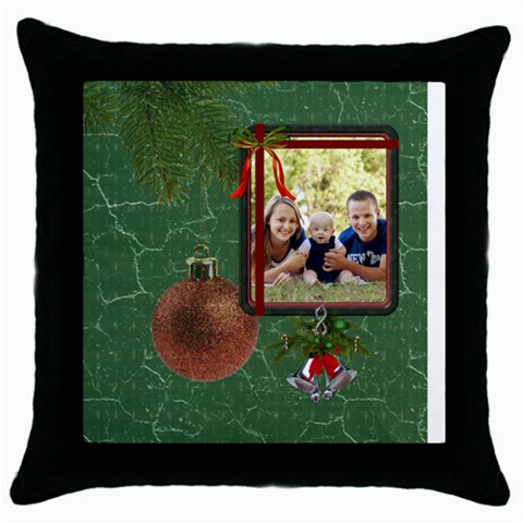 Christmas Bells Throw Pillow Case By Lil Front