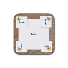 Tropical Vacation Coaster 1 - Rubber Coaster (Square) Tropical Vacation Coaster 1 - Rubber Coaster (Square)