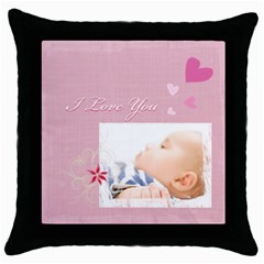 i love you (5 styles) - Throw Pillow Case (Black) i love you (5 styles) - Throw Pillow Case (Black)