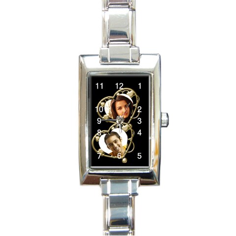 Two Heart Charm Watch By Deborah Front