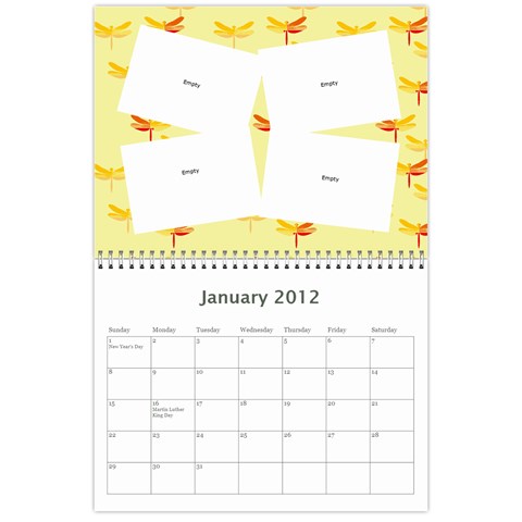 Marks Calander By Sandra Oldham Jan 2012