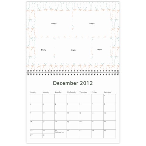 Marks Calander By Sandra Oldham Dec 2012