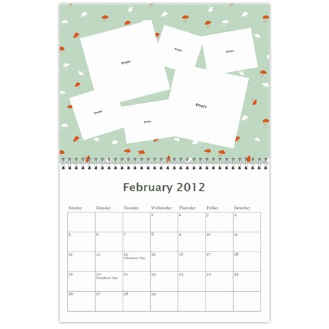 Marks Calander By Sandra Oldham Feb 2012
