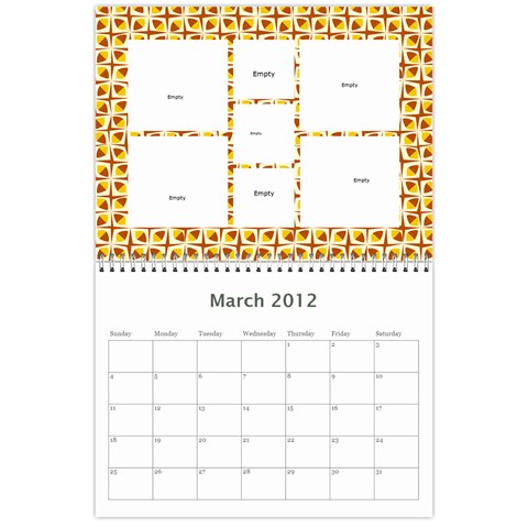 Marks Calander By Sandra Oldham Mar 2012