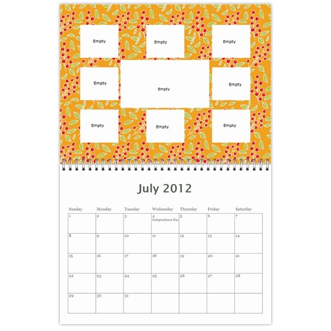 Marks Calander By Sandra Oldham Jul 2012
