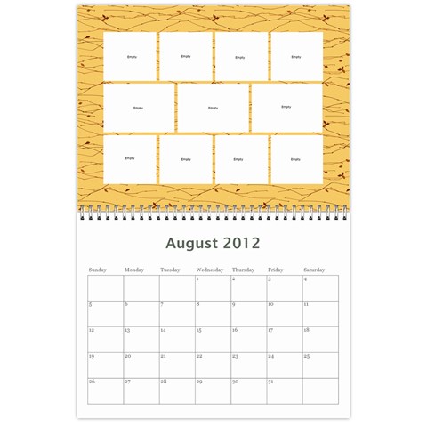 Marks Calander By Sandra Oldham Aug 2012