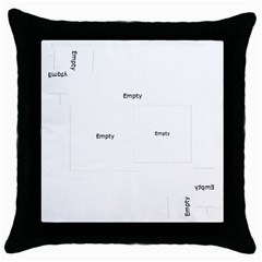 throw pillow 4 - Throw Pillow Case (Black)