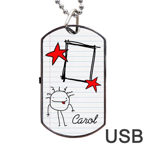 Garabatos Tag Usb 2 Sides By Carol Front