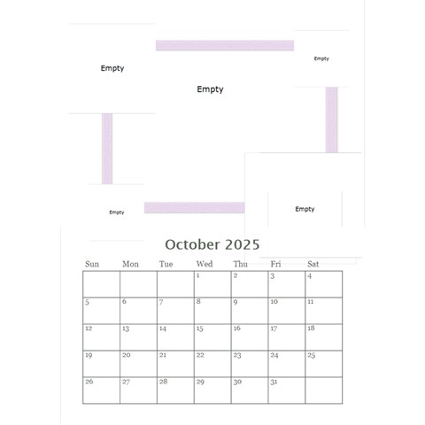 2025 Calendar By Joely Oct 2025