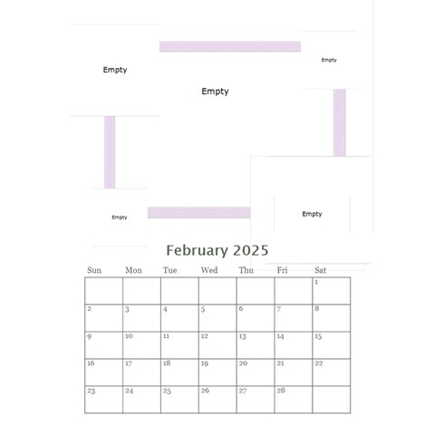 2025 Calendar By Joely Feb 2025