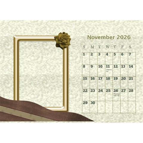 Delicate Desktop Calendar By Deborah Nov 2026