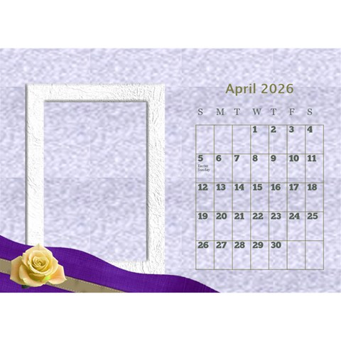 Delicate Desktop Calendar By Deborah Apr 2026