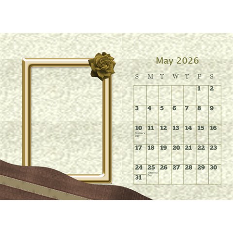 Delicate Desktop Calendar By Deborah May 2026