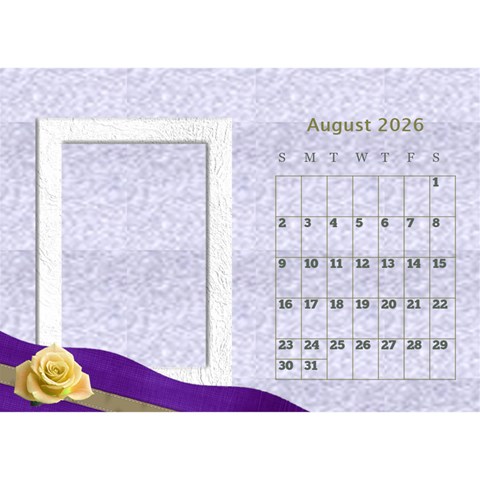 Delicate Desktop Calendar By Deborah Aug 2026