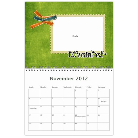 Nannys Calender By Sandra Oldham Nov 2012