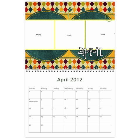 Nannys Calender By Sandra Oldham Apr 2012