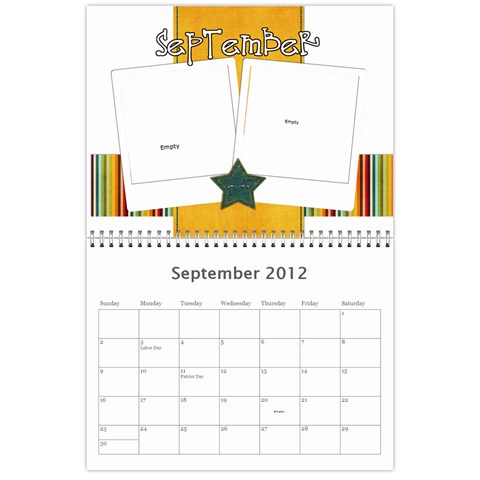 Nannys Calender By Sandra Oldham Sep 2012