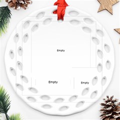 christmas - Round Filigree Ornament (Two Sides) christmas - Round Filigree Ornament (Two Sides)