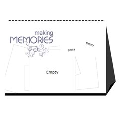 2025 Serenity Blue-desktop Calendar 8 5x6