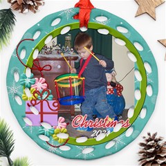 2-sided fancy 4 - Round Filigree Ornament (Two Sides) 2-sided fancy 4 - Round Filigree Ornament (Two Sides)